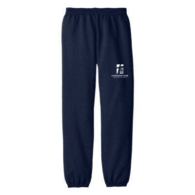 Youth Sweatpants white text Thumbnail