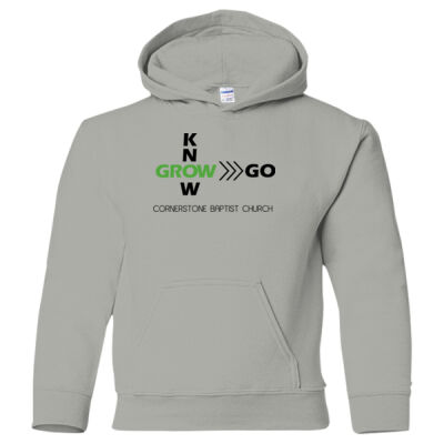 Youth Heavy Blend™ Hooded Sweatshirt black text Thumbnail