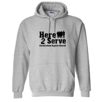 Adult Heavy Blend™ Hooded Sweatshirt black text Thumbnail