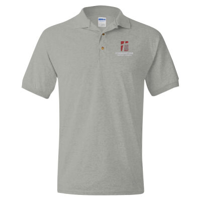 Gildan 8800 Dryblend Jersey Sport Polo Shirt Red Embroidery Thumbnail